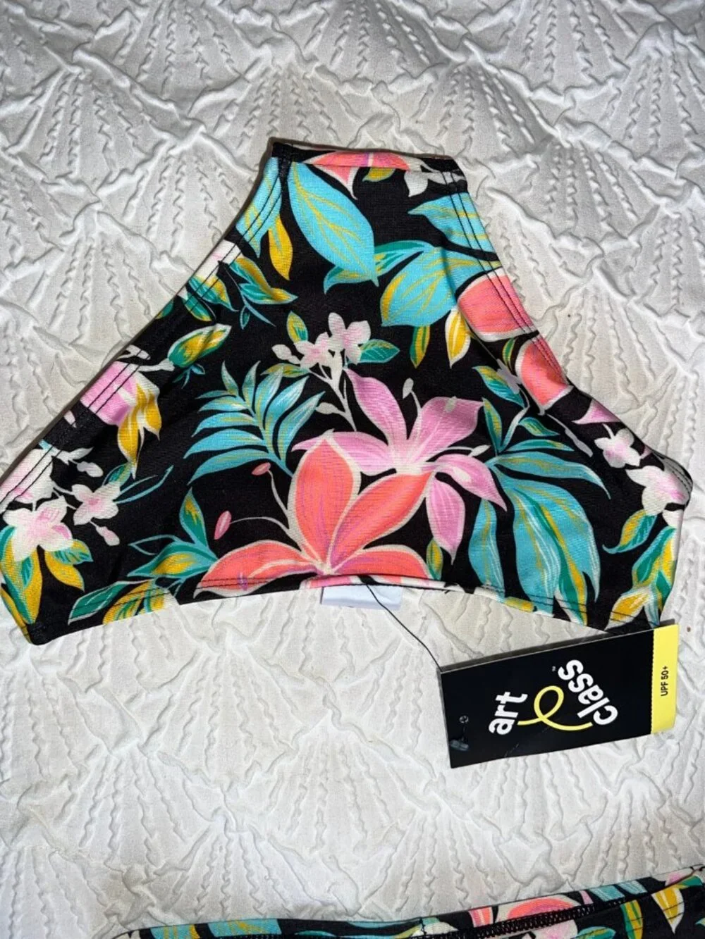 Girls lot of 2 NEW Bathing Suits Size XS (4/5) 1Pc and 2 Pc Art Class American
